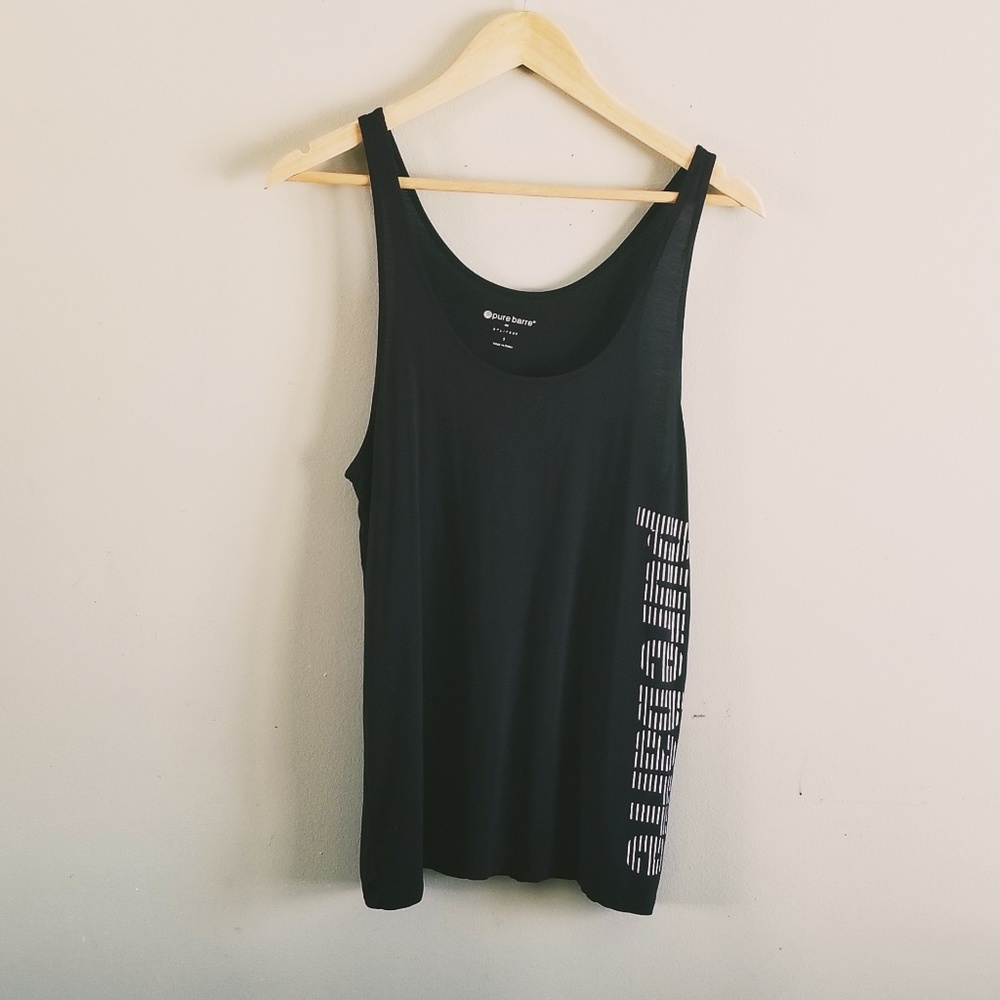 Pure Barre Black Tank Top Size Small